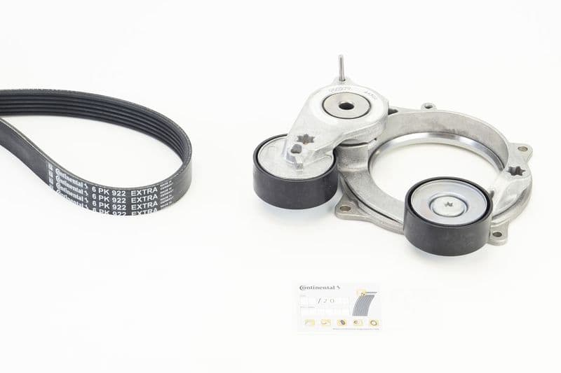 Set curea transmisie cu caneluri CONTINENTAL CTAM 6PK922 EXTRA K1