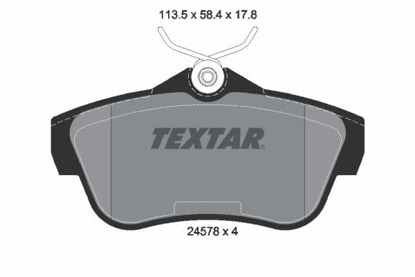 set placute frana,frana disc TEXTAR Q+ 2457803