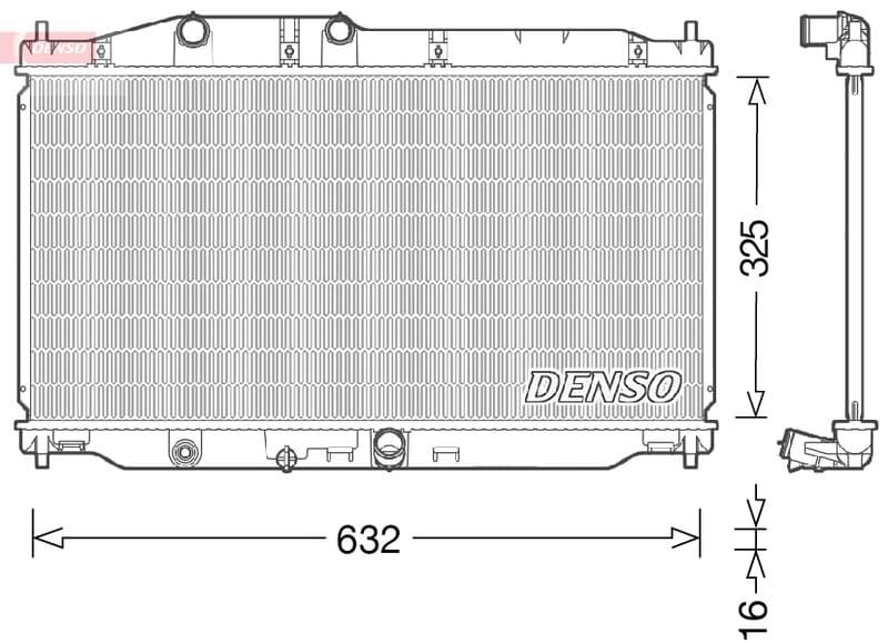 Radiator, racire motor DENSO DRM40043