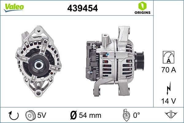 Generator / Alternator VALEO 439454