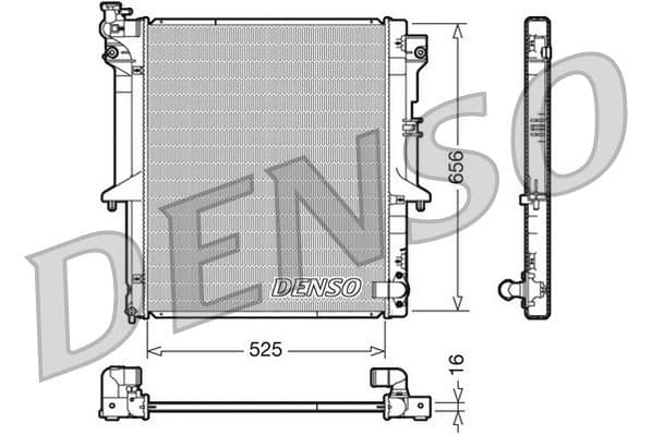 Radiator, racire motor DENSO DRM45017