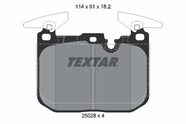 set placute frana,frana disc TEXTAR 2502801