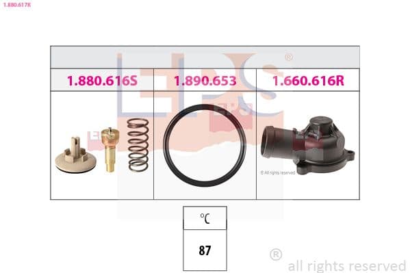 termostat,lichid racire EPS 1.880.617K