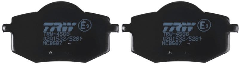 set placute frana,frana disc TRW Organic Allround MCB587