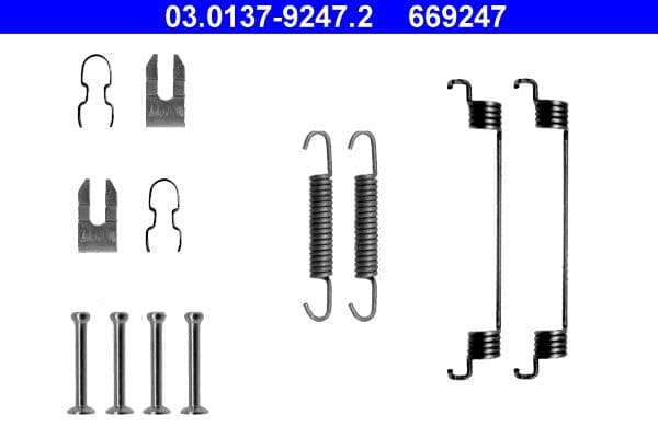 Set accesorii, sabot de frana ATE 03.0137-9247.2