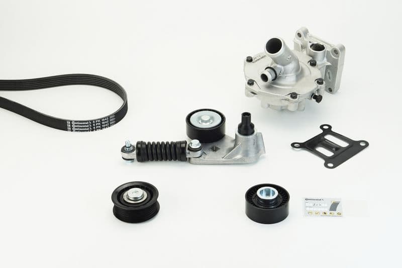 Pompa apa + Set curea transmisie cu caneluri CONTINENTAL CTAM 6PK1642WP2