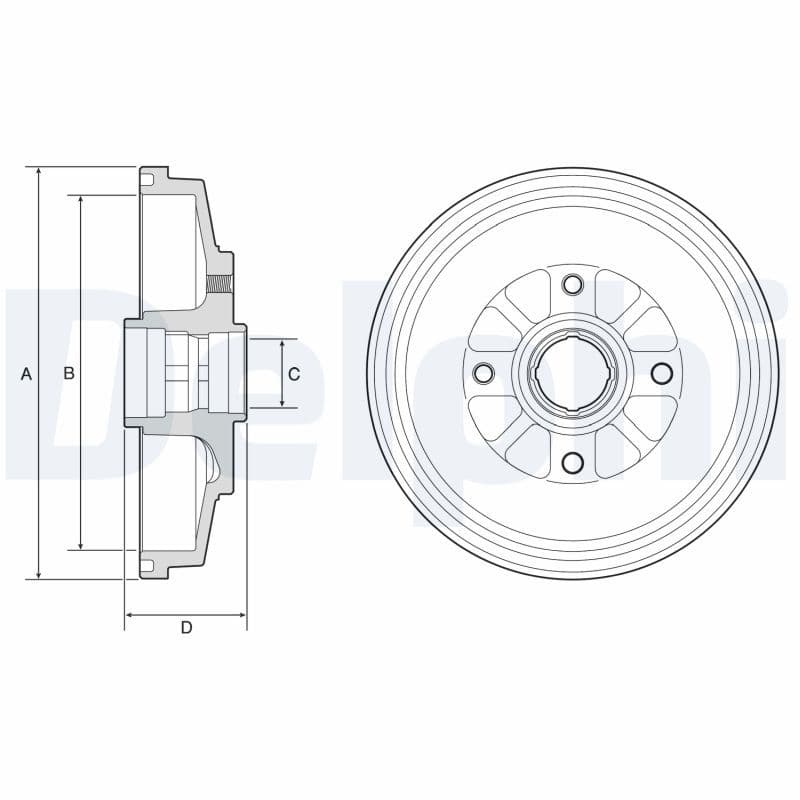 Tambur frana DELPHI BF577