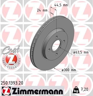 Disc frana ZIMMERMANN COAT Z 250.1393.20