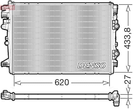 Radiator, racire motor DENSO DRM06178