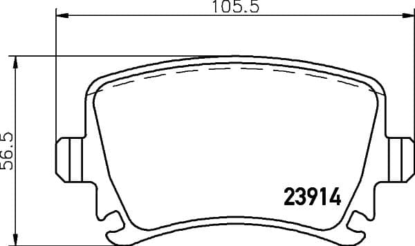 set placute frana,frana disc HELLA-PAGID 8DB 355 010-601