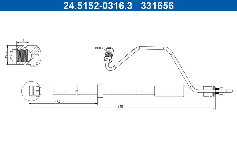 Furtun frana ATE 24.5152-0316.3