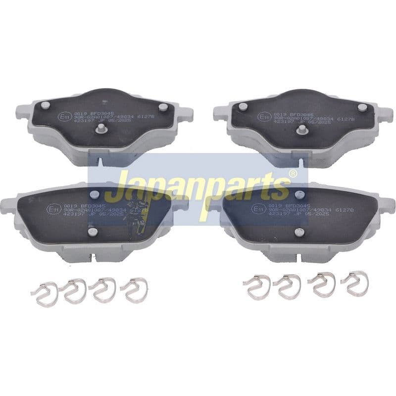 set placute frana,frana disc JAPANPARTS PP-0019AF