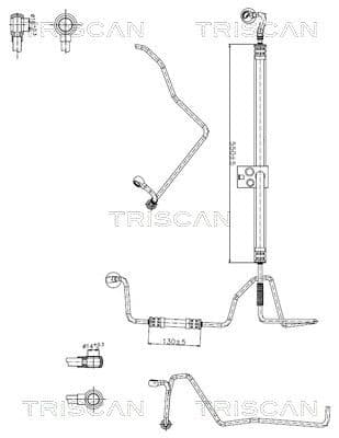 Furtun hidraulic, sistem de directie TRISCAN 8516 29049