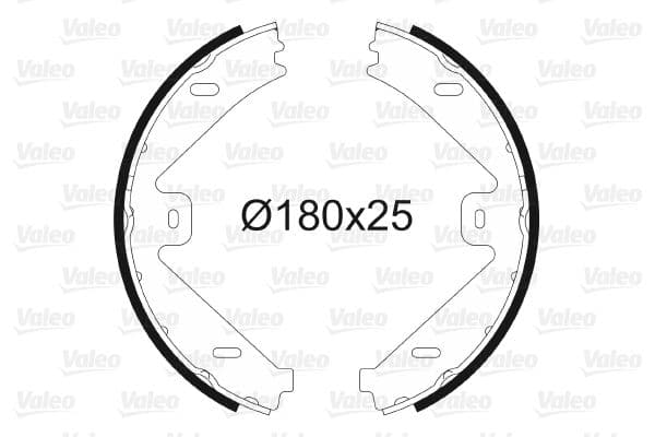 Set saboti frana, frana de mana VALEO 564182