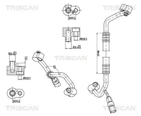 conducta presiune variabila,aer conditionat TRISCAN 9010 29133