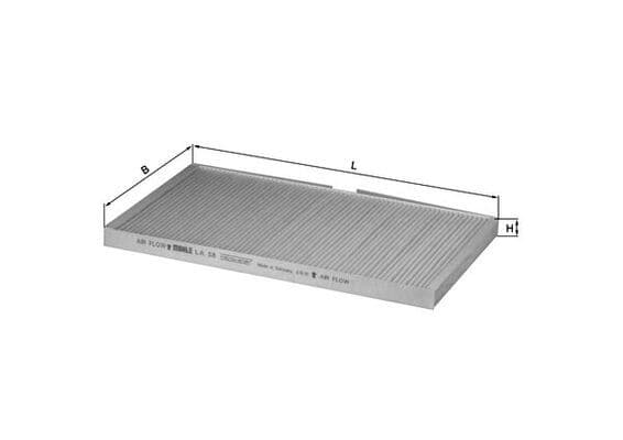 Filtru, aer habitaclu MAHLE LA 58