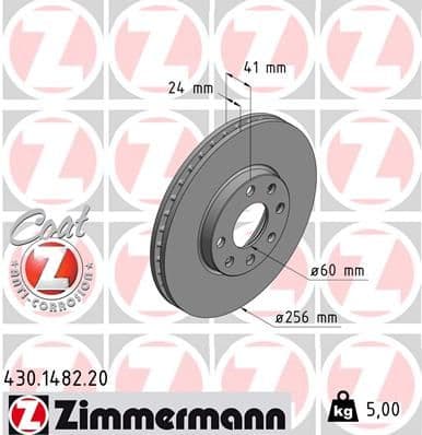 Disc frana ZIMMERMANN COAT Z 430.1482.20