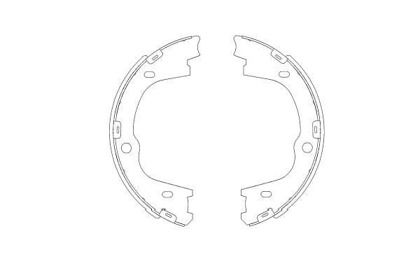 Set saboti frana KAVO PARTS KBS-3406