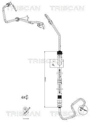 Furtun hidraulic, sistem de directie TRISCAN 8516 16015
