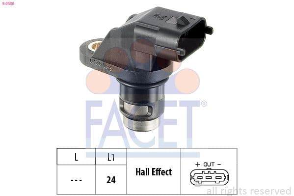 Senzor, turație motor FACET Made in Italy - OE Equivalent 9.0438