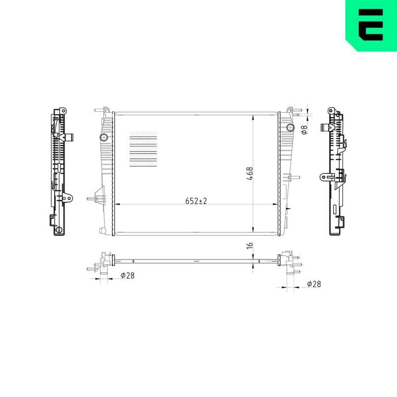 Radiator, racire motor ERA 673142