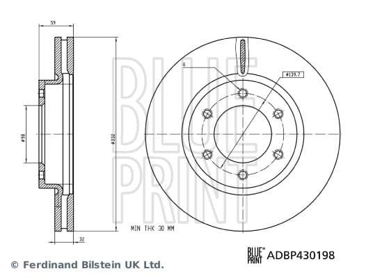 Disc frana BLUE PRINT ADBP430198