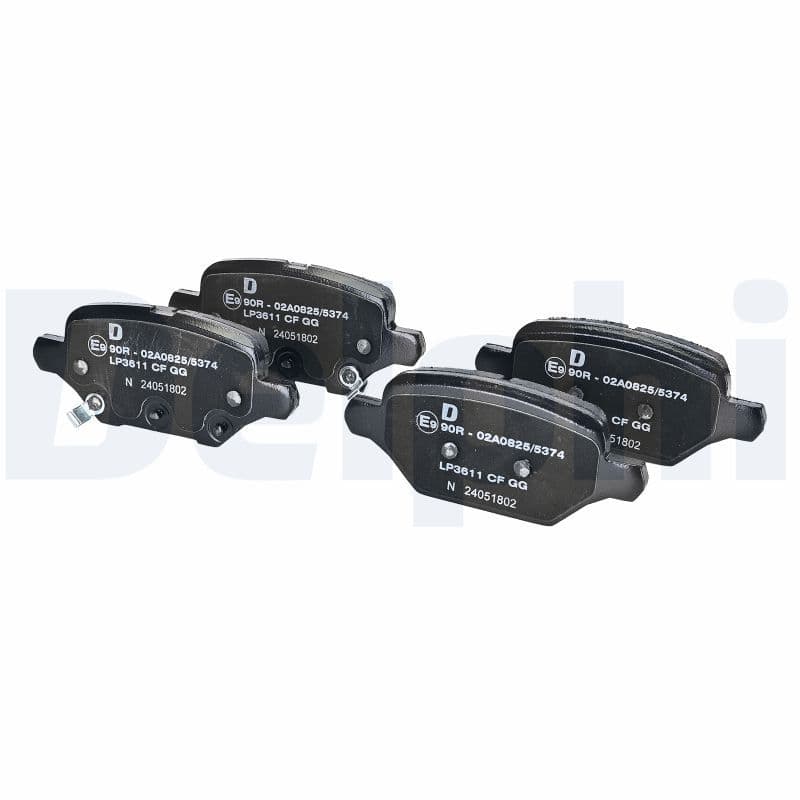 set placute frana,frana disc DELPHI LP3611