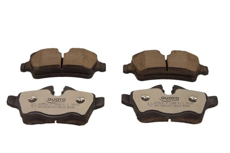 set placute frana,frana disc QUARO SILVER CERAMIC QP3516C