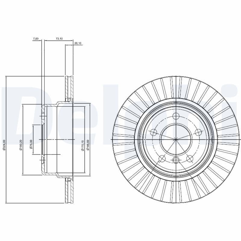 Disc frana DELPHI BG3999