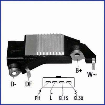 Regulator, alternator HÜCO 130013