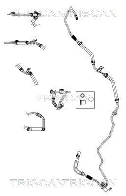 Furtun hidraulic, sistem de directie TRISCAN 8516 43005