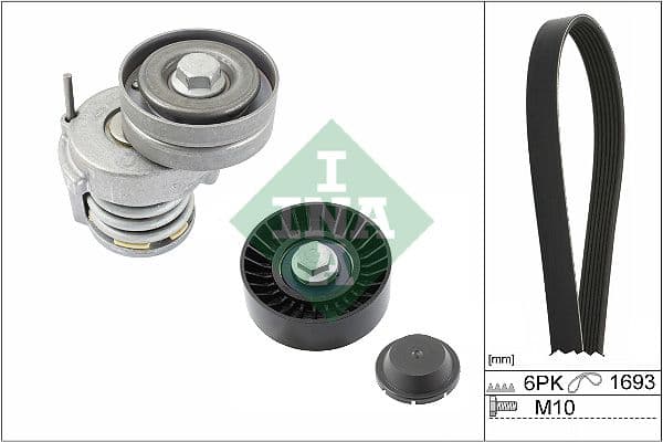 Set curea transmisie cu caneluri Schaeffler INA 529 0534 10