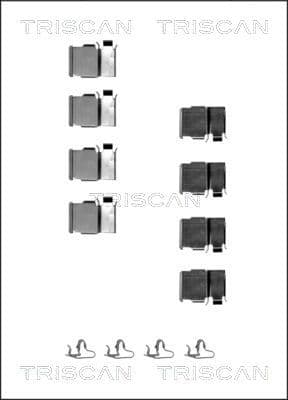 Set accesorii, placute frana TRISCAN 8105 131624