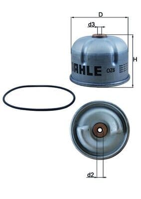 Filtru ulei MAHLE OZ 6D