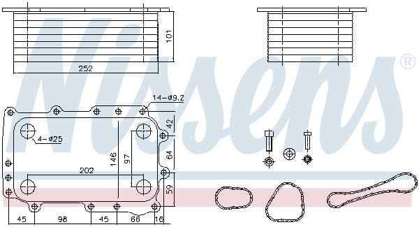 Radiator ulei, ulei motor NISSENS ** FIRST FIT ** 91431