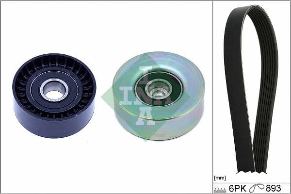Set curea transmisie cu caneluri Schaeffler INA 529 0532 10