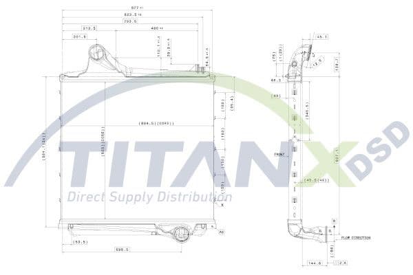 Intercooler, compresor TITANX IX169006