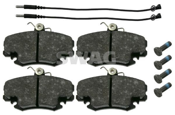 set placute frana,frana disc SWAG 60 91 6191