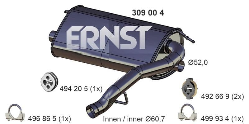 Toba esapament finala ERNST 309004