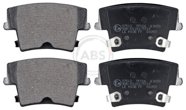 set placute frana,frana disc ABS 37512