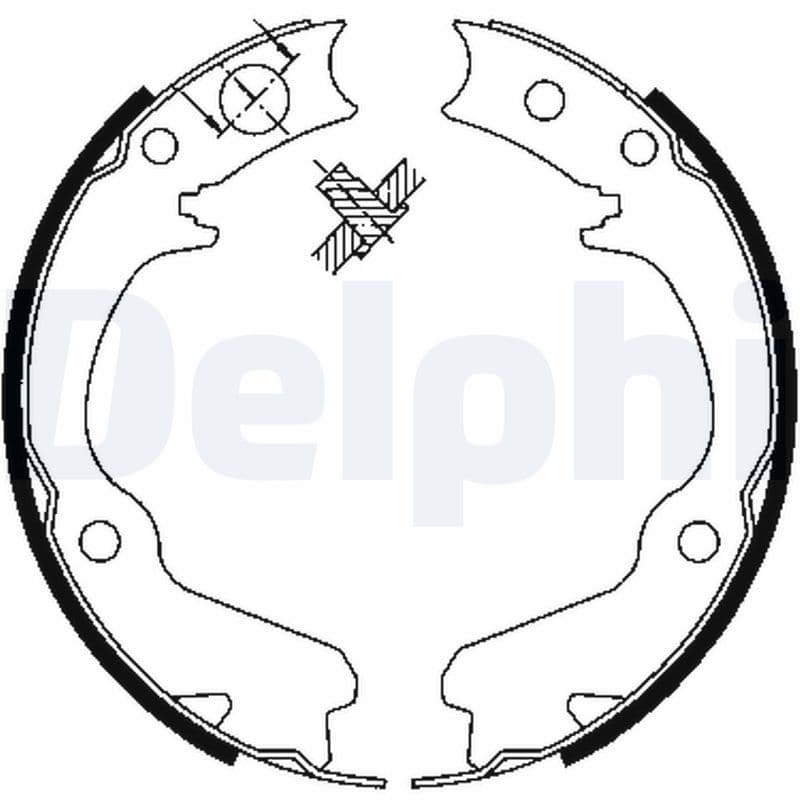 Set saboti frana DELPHI LS1899