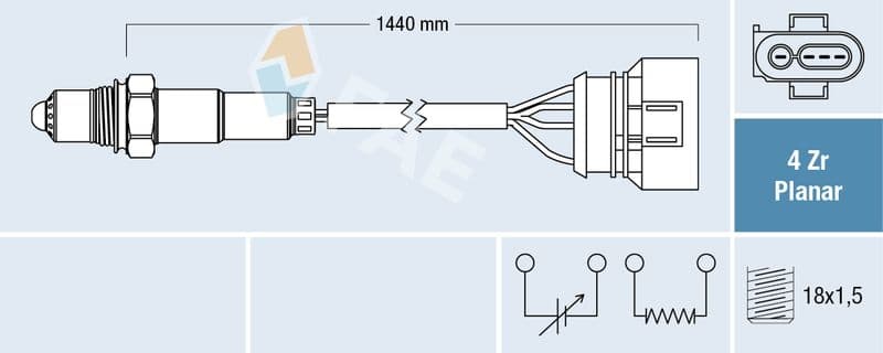 Sonda Lambda FAE 77401