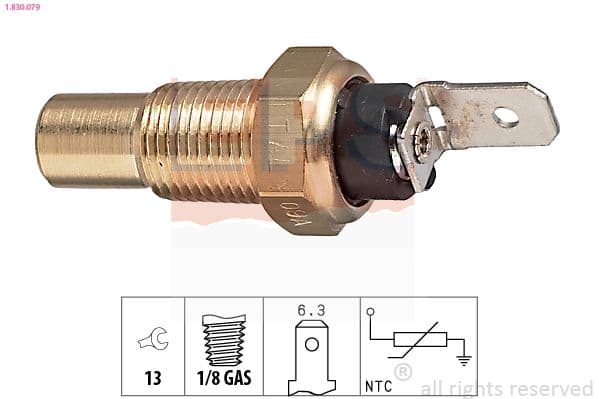 senzor,temperatura lichid de racire EPS Made in Italy - OE Equivalent 1.830.079