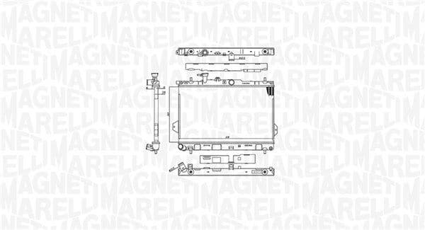 Radiator, racire motor MAGNETI MARELLI 350213110400