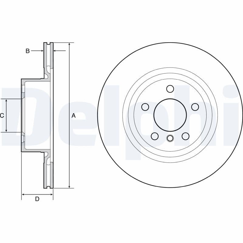 Disc frana DELPHI BG4644C
