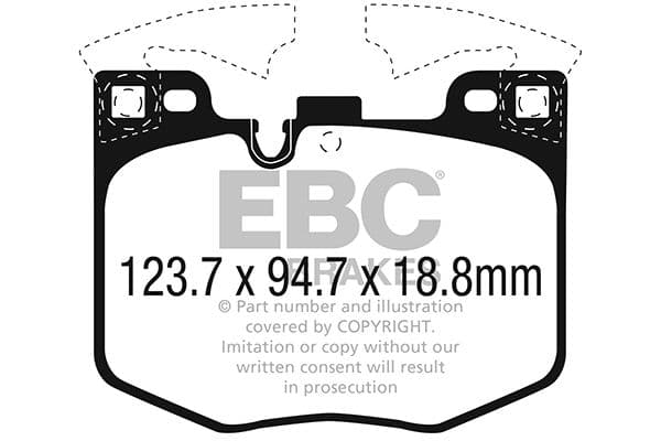 set placute frana,frana disc EBC Brakes DP22302