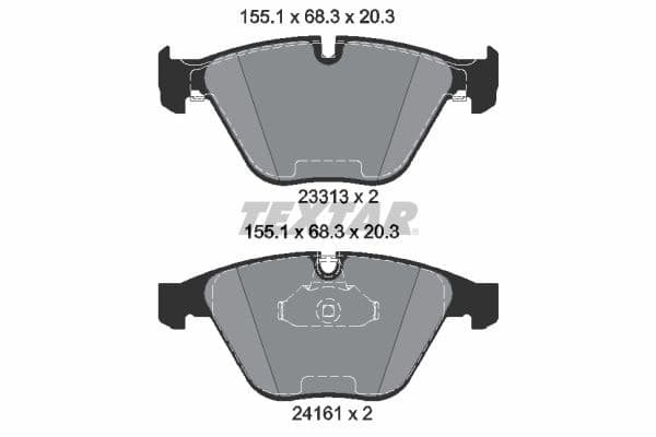set placute frana,frana disc TEXTAR 2331303