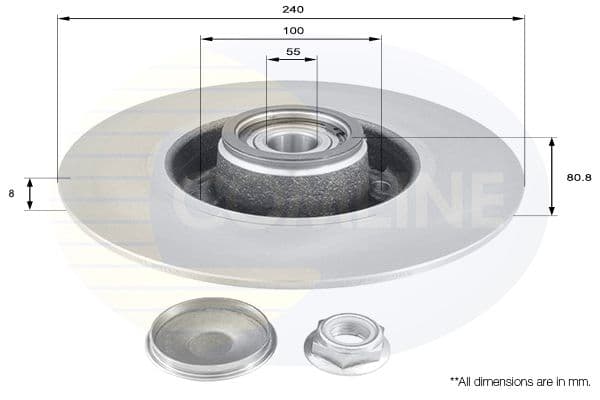 Disc frana COMLINE ADC3010