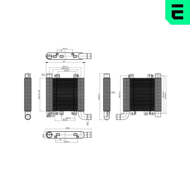 Intercooler, compresor ERA 672045