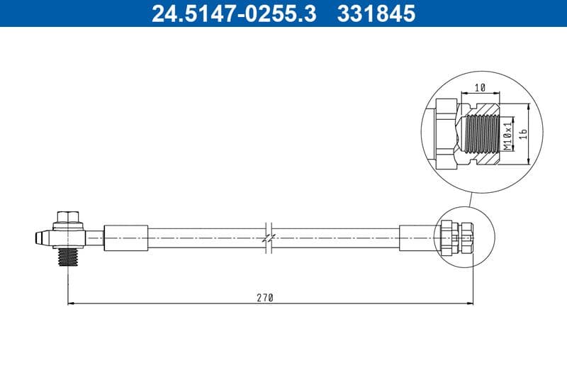 Furtun frana ATE 24.5147-0255.3